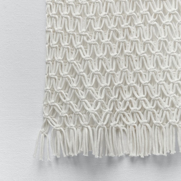 ZARA MACRAME KNIT DRESS LIMITED EDITION - Picture 9 of 9